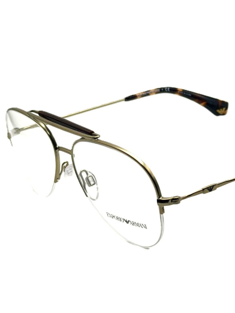NEW EMPORIO ARMANI EA 1020 3002 MATTE PALE GOLD MEN EYEGLASSES 55MM 15 140